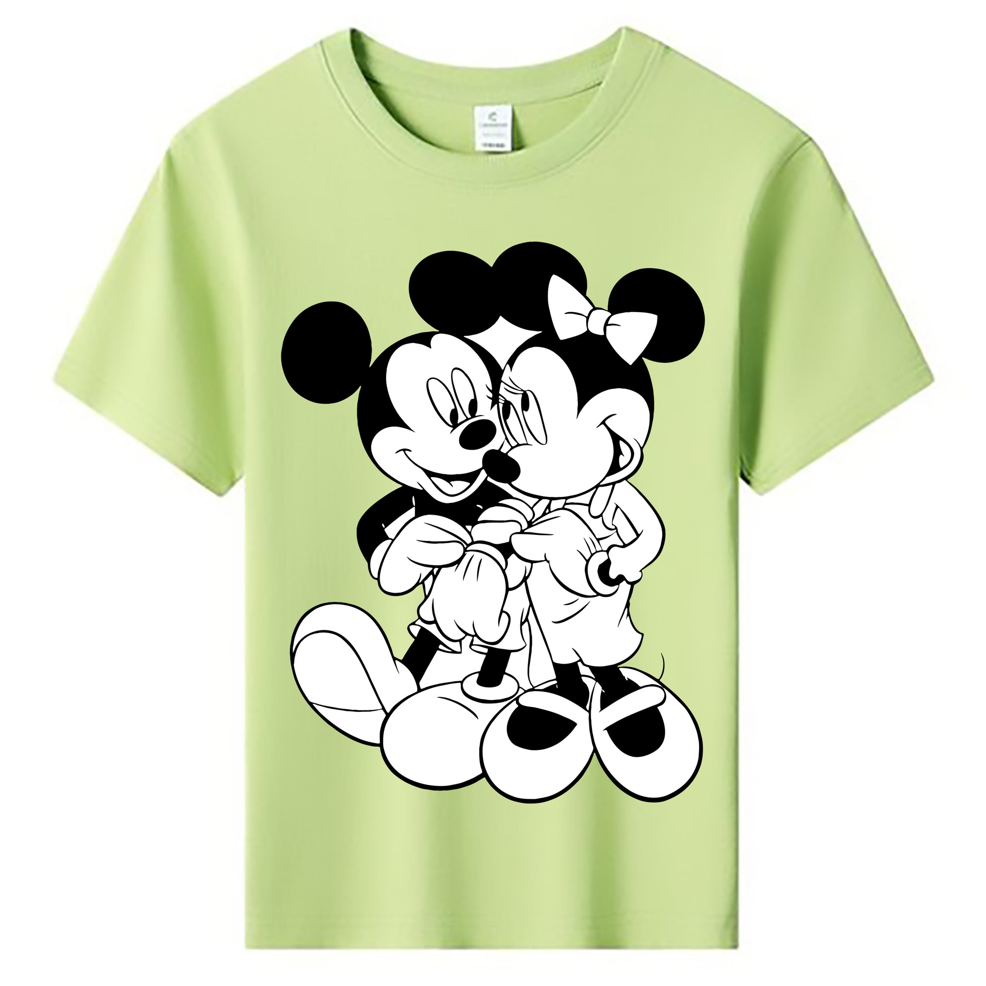 ミッキーマウス Mickey Mouse 綿100％キッズTシャツ（フロントプリント）